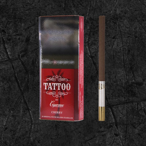 Сигареты Tattoo by Cigaronne Super Slims Cherry (Сигарон Супер Слим Вишня)